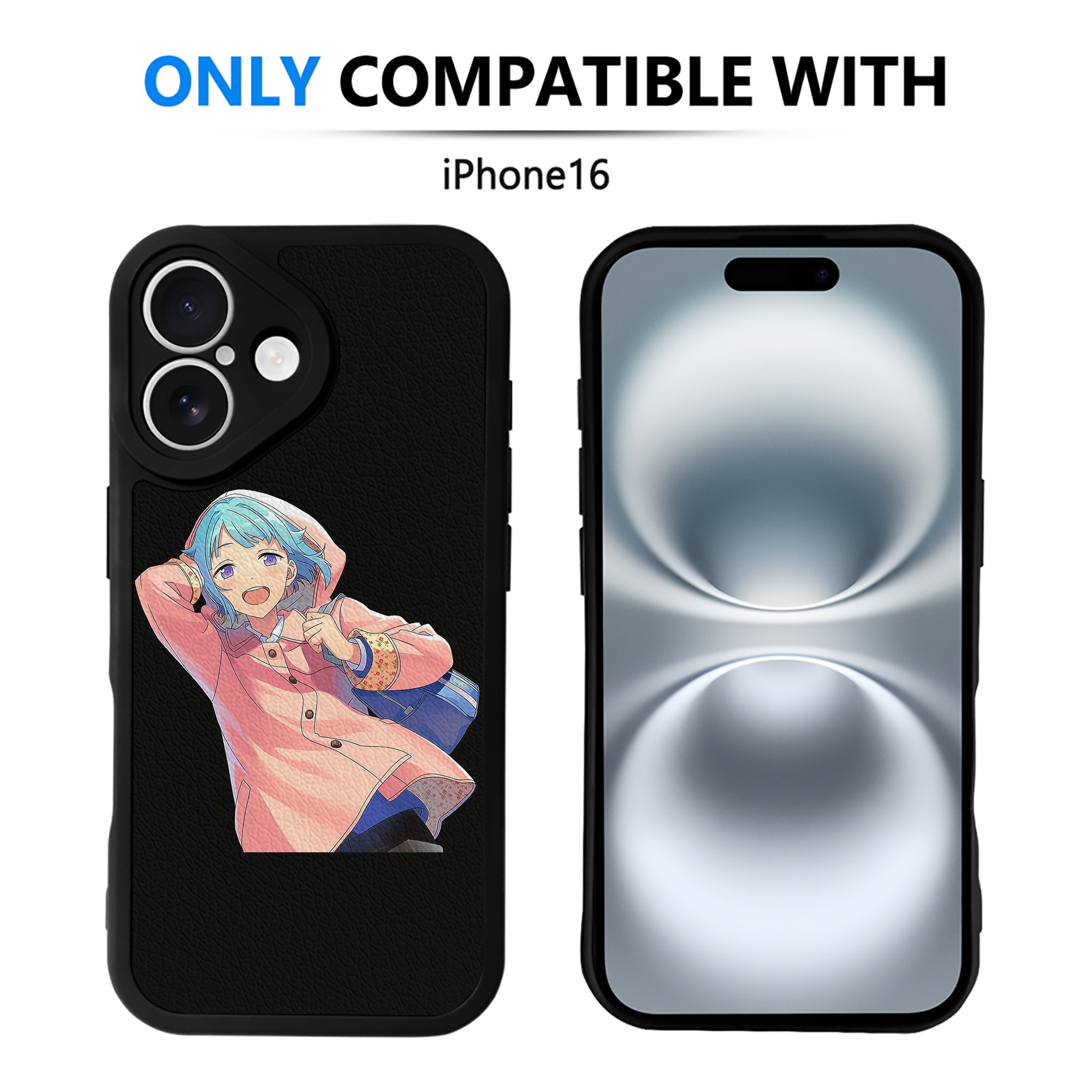（画像用） あんさんぶるスターズ! Ensemble Stars 【iPhone 16シリーズ対応】シリコンスマホケース（レザー調） 材質：シリコン